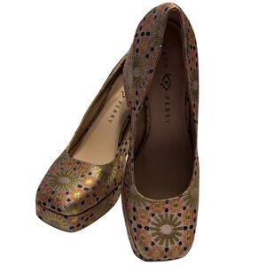 Katy Perry Butterscotch Multicolor Floral Women's Uplift Pump Shoe
